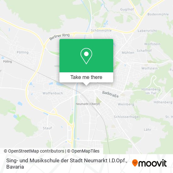 Карта Sing- und Musikschule der Stadt Neumarkt I.D.Opf.