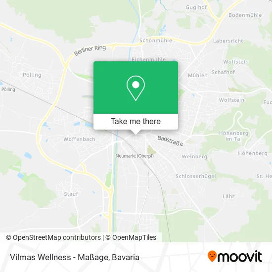 Карта Vilmas Wellness - Maßage