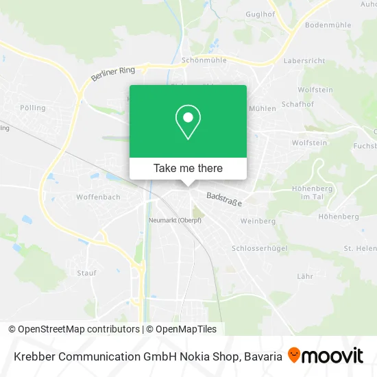 Карта Krebber Communication GmbH Nokia Shop