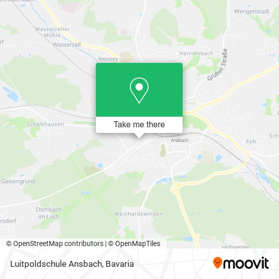 Luitpoldschule Ansbach map
