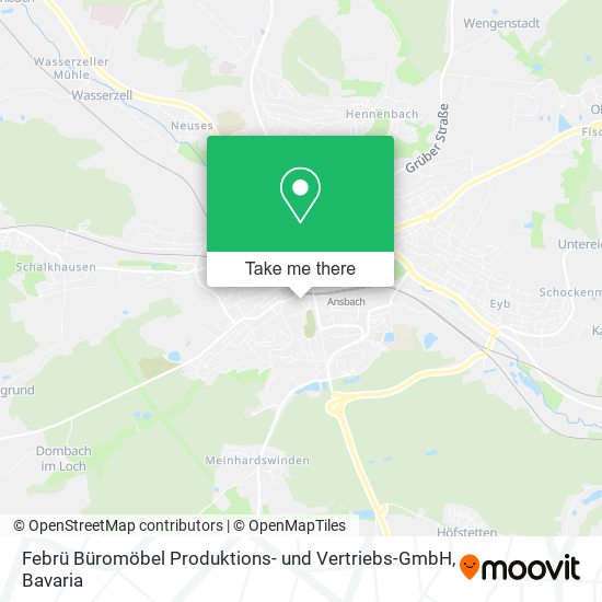 Карта Febrü Büromöbel Produktions- und Vertriebs-GmbH