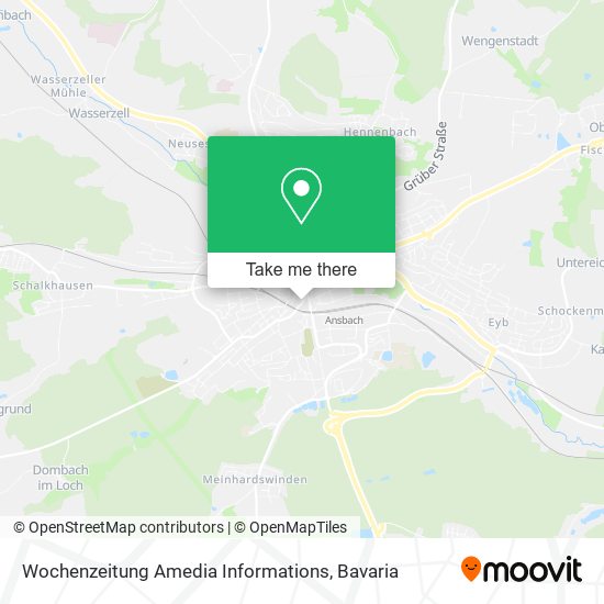 Wochenzeitung Amedia Informations map