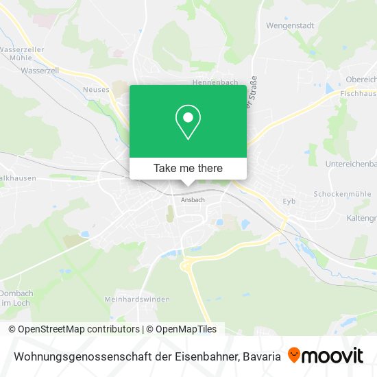 Wohnungsgenossenschaft der Eisenbahner map