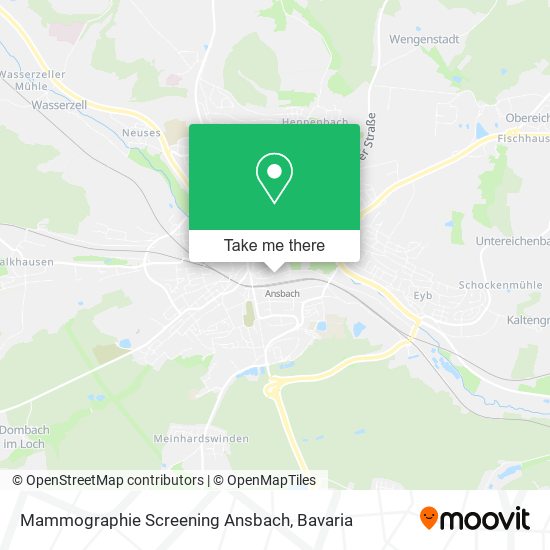 Mammographie Screening Ansbach map