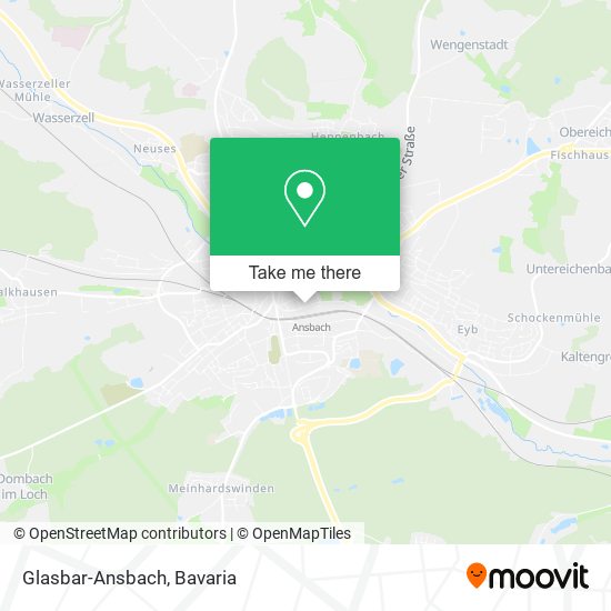 Glasbar-Ansbach map