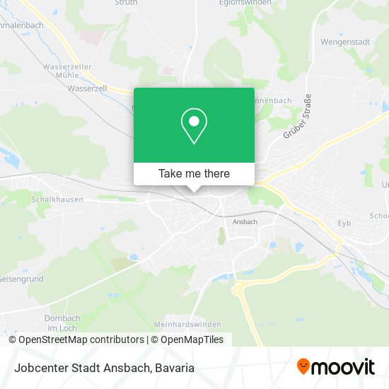 Jobcenter Stadt Ansbach map