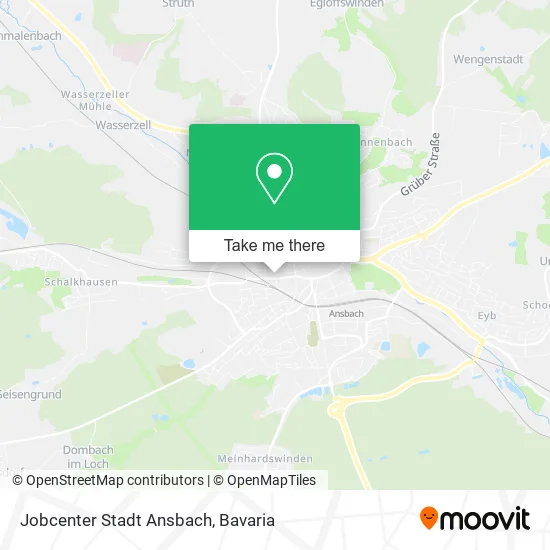 Карта Jobcenter Stadt Ansbach