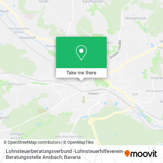 Lohnsteuerberatungsverbund -Lohnsteuerhilfeverein- Beratungsstelle Ansbach map