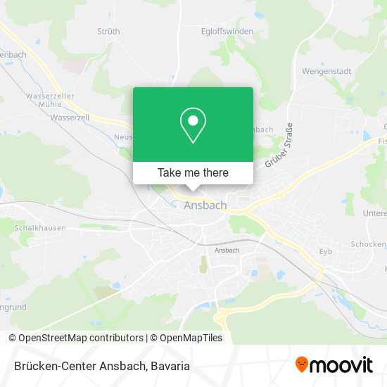 Brücken-Center Ansbach map