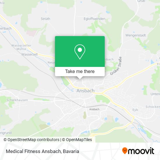 Карта Medical Fitness Ansbach