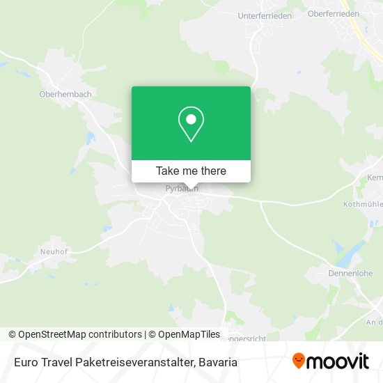 Карта Euro Travel Paketreiseveranstalter