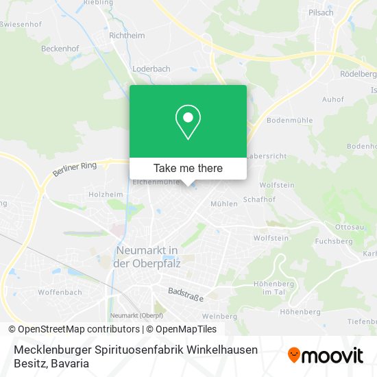 Mecklenburger Spirituosenfabrik Winkelhausen Besitz map