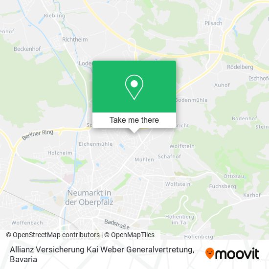 Карта Allianz Versicherung Kai Weber Generalvertretung