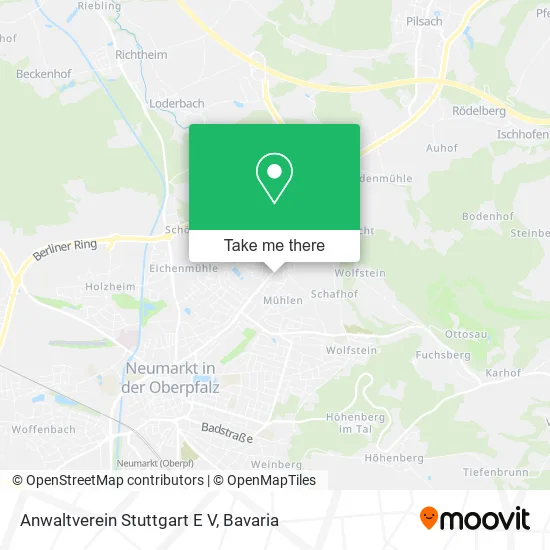Карта Anwaltverein Stuttgart E V