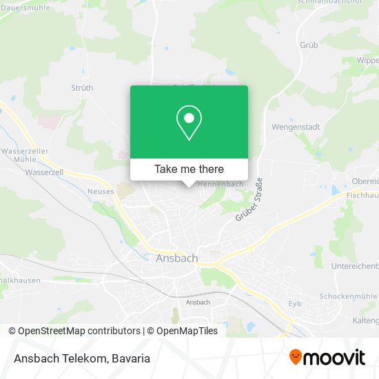 Ansbach Telekom map