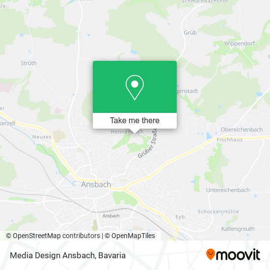 Media Design Ansbach map