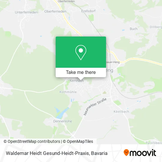 Карта Waldemar Heidt Gesund-Heidt-Praxis