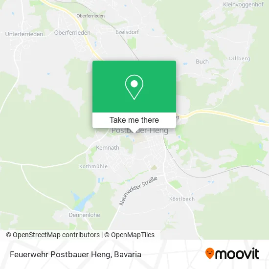Карта Feuerwehr Postbauer Heng