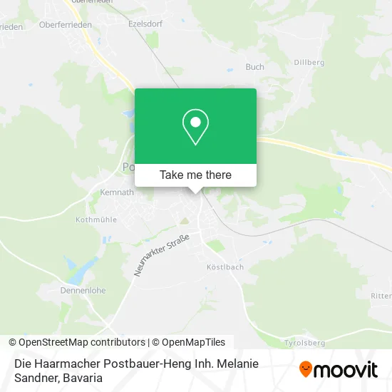 Карта Die Haarmacher Postbauer-Heng Inh. Melanie Sandner