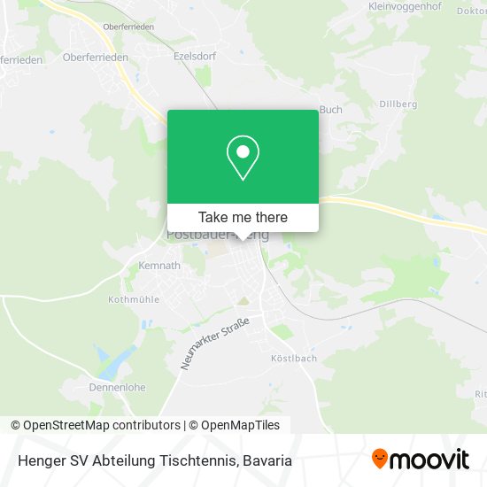 Henger SV Abteilung Tischtennis map