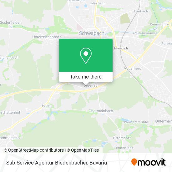 Карта Sab Service Agentur Biedenbacher