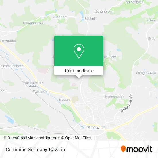 Карта Cummins Germany