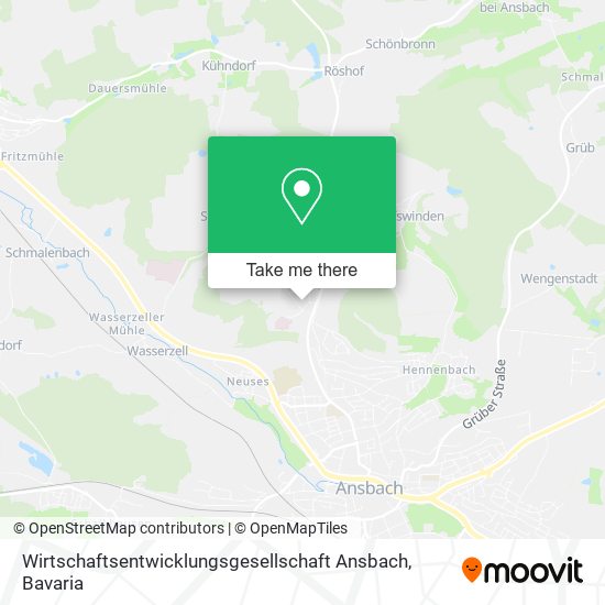 Wirtschaftsentwicklungsgesellschaft Ansbach map