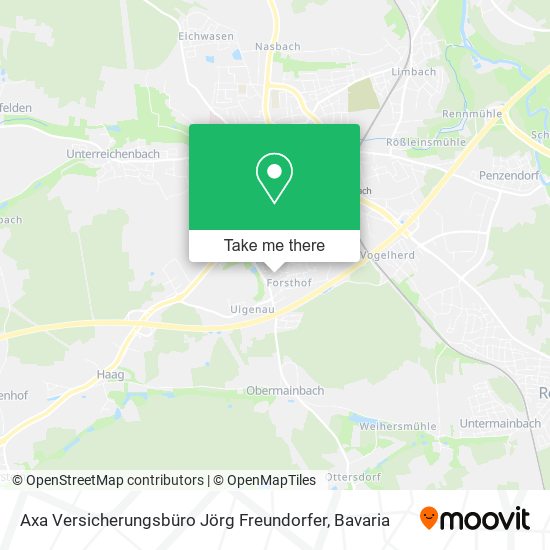 Axa Versicherungsbüro Jörg Freundorfer map