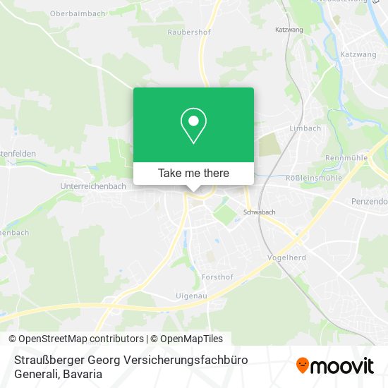 Карта Straußberger Georg Versicherungsfachbüro Generali