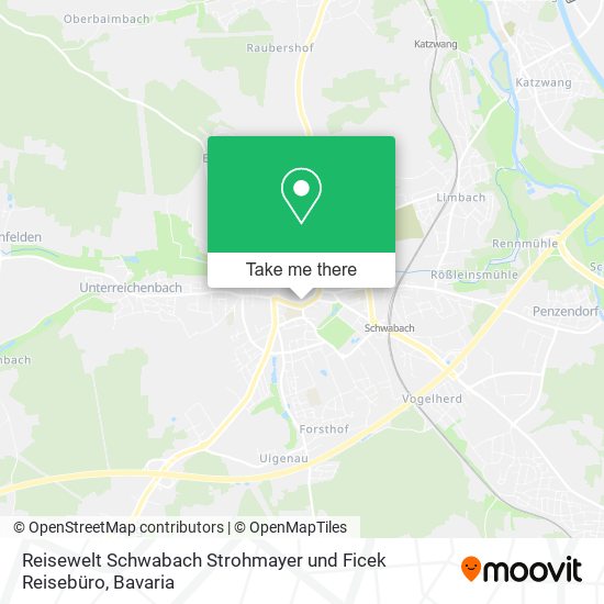 Карта Reisewelt Schwabach Strohmayer und Ficek Reisebüro