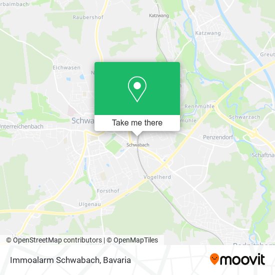 Immoalarm Schwabach map