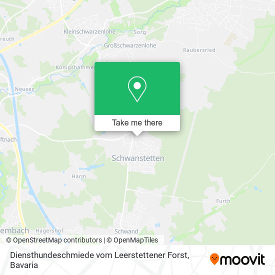 Diensthundeschmiede vom Leerstettener Forst map