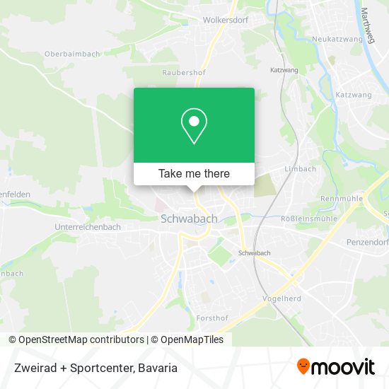 Zweirad + Sportcenter map