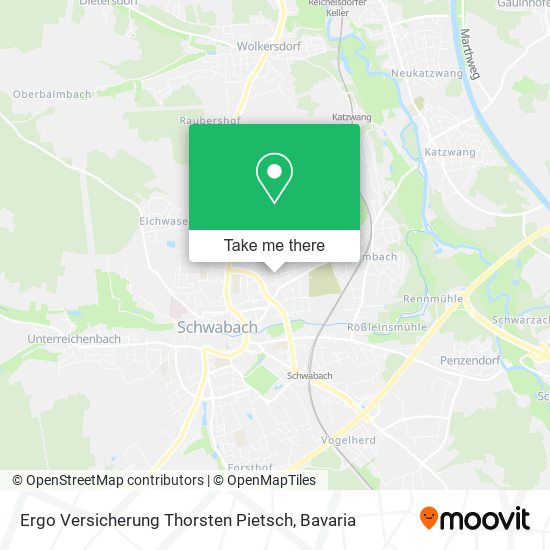 Ergo Versicherung Thorsten Pietsch map