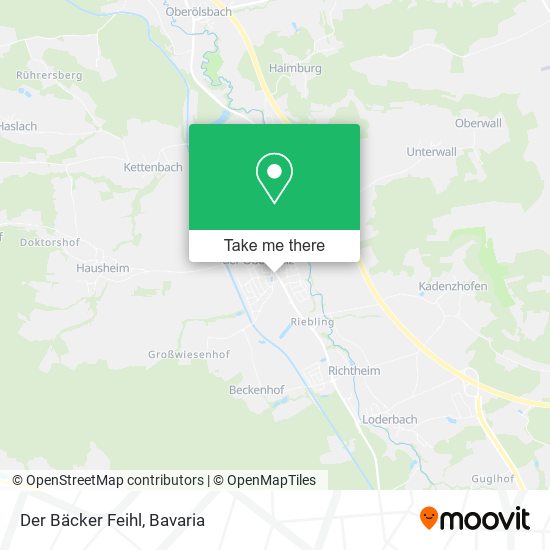 Der Bäcker Feihl map