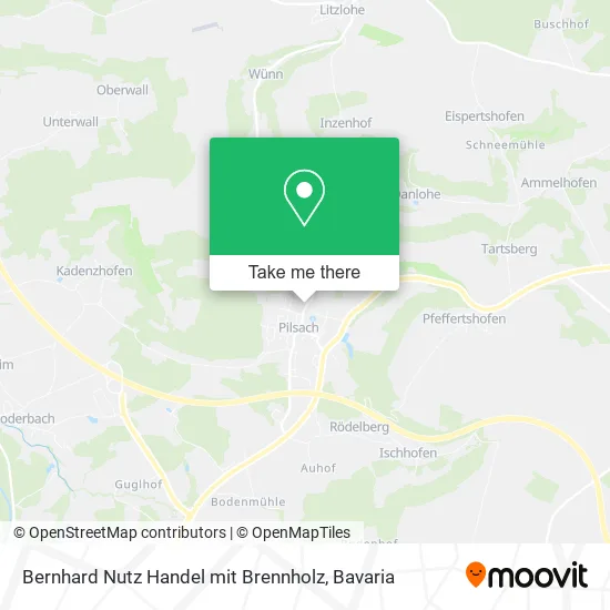Карта Bernhard Nutz Handel mit Brennholz