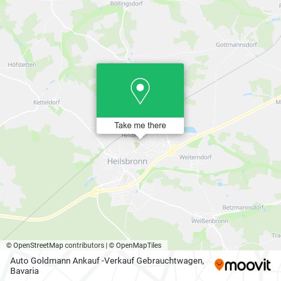 Auto Goldmann Ankauf -Verkauf Gebrauchtwagen map