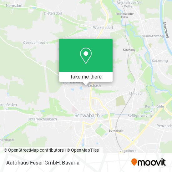 Autohaus Feser GmbH map