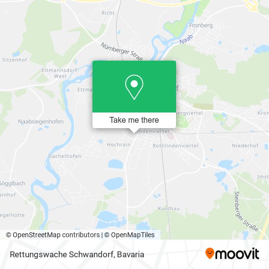 Карта Rettungswache Schwandorf