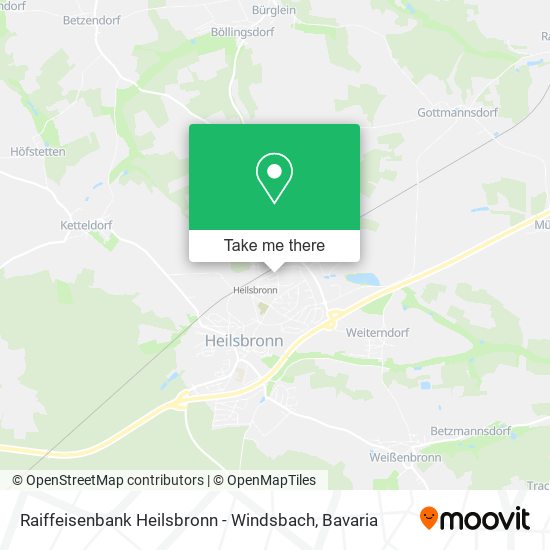 Raiffeisenbank Heilsbronn - Windsbach map