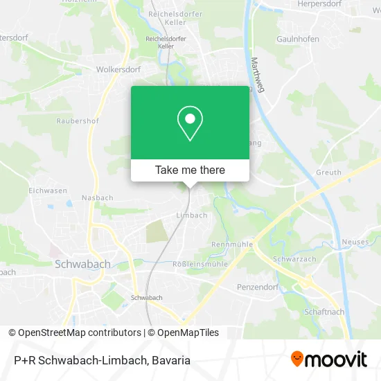 Карта P+R Schwabach-Limbach