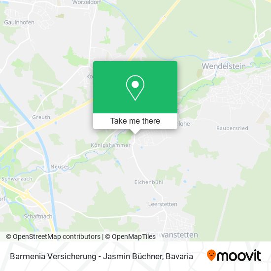 Barmenia Versicherung - Jasmin Büchner map