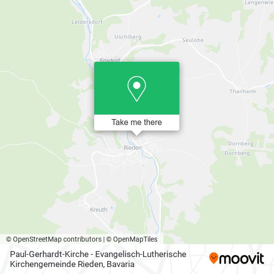 Paul-Gerhardt-Kirche - Evangelisch-Lutherische Kirchengemeinde Rieden map