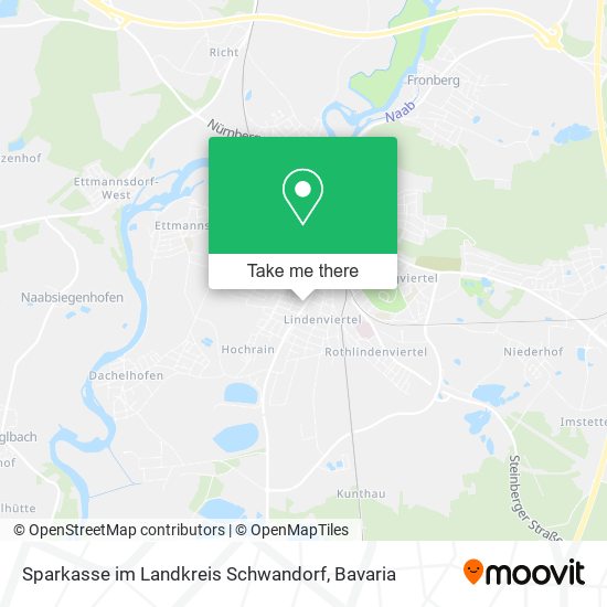 Sparkasse im Landkreis Schwandorf map