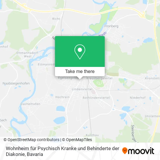 Карта Wohnheim für Psychisch Kranke und Behinderte der Diakonie