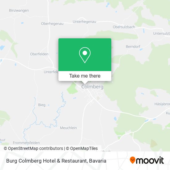 Burg Colmberg Hotel & Restaurant map