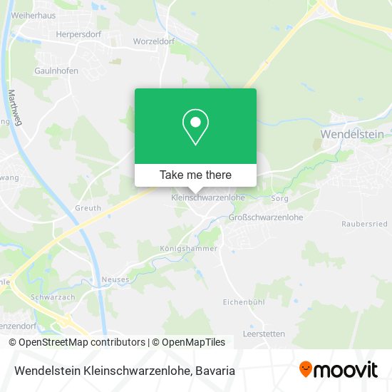 Карта Wendelstein Kleinschwarzenlohe