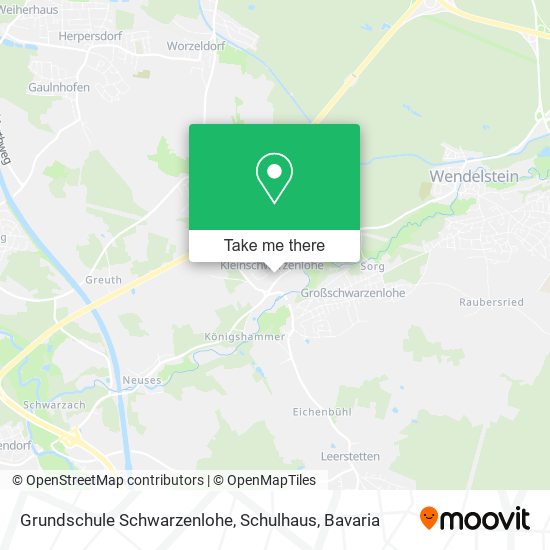 Grundschule Schwarzenlohe, Schulhaus map