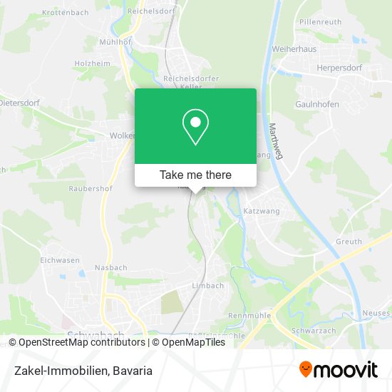 Карта Zakel-Immobilien