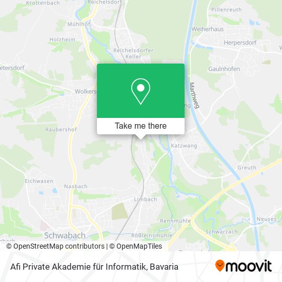Afi Private Akademie für Informatik map